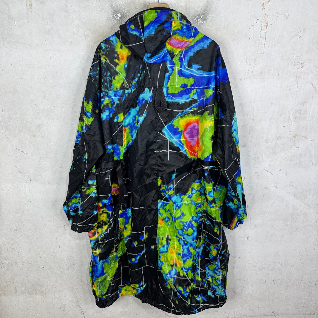 Prada Nylon Radar Long Parka Jacket