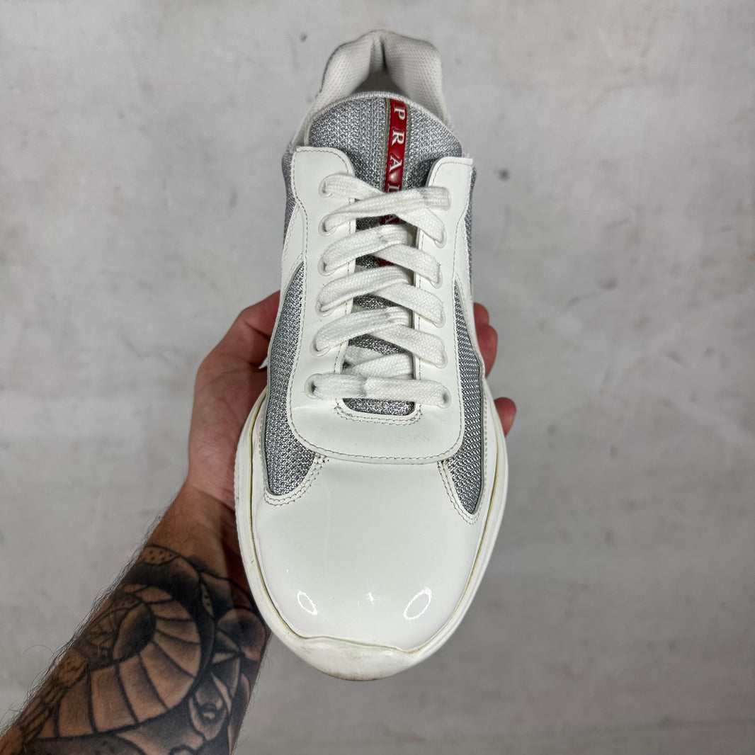 Prada White Patent Americas Cup