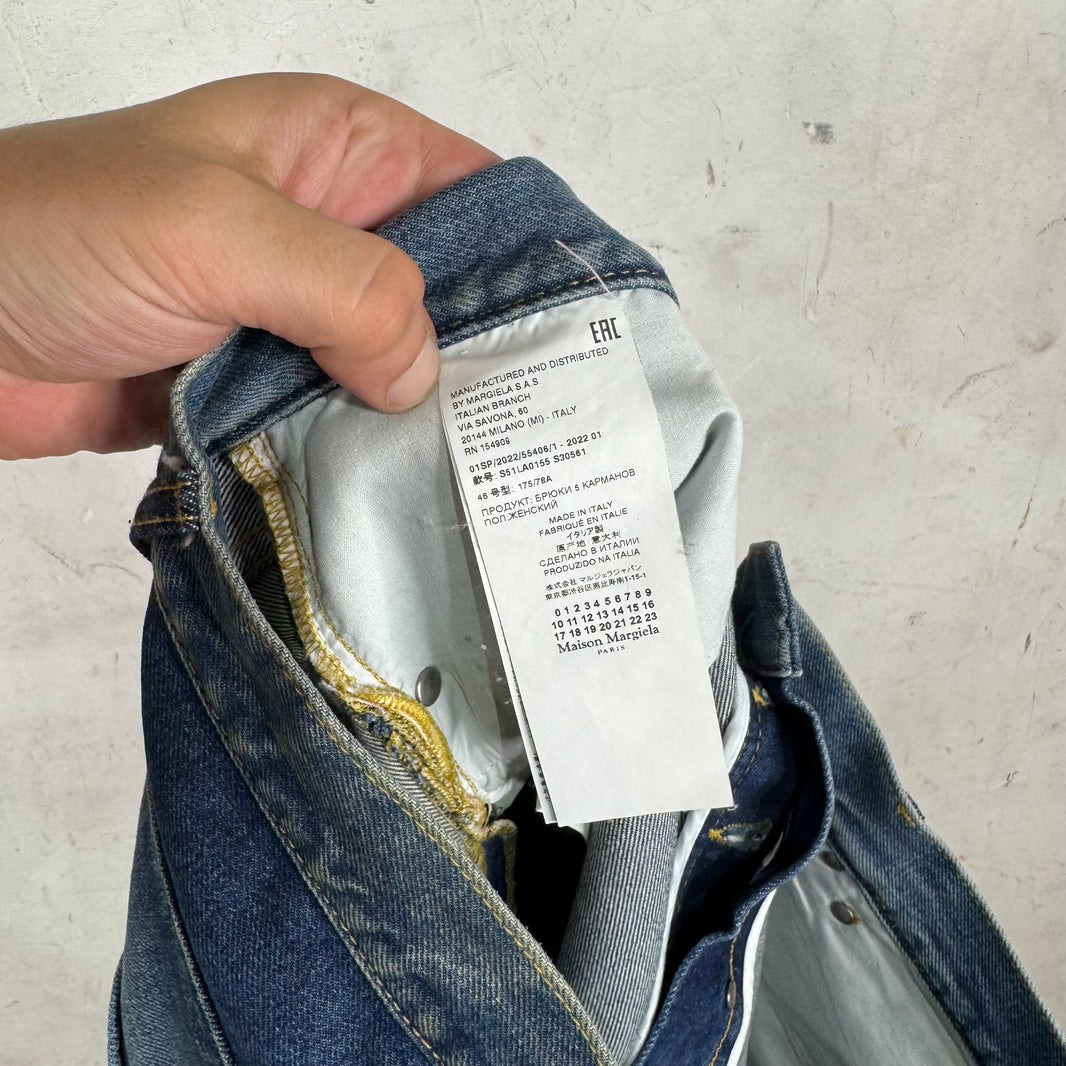 Margiela Two Toned Straight Legged Jeans