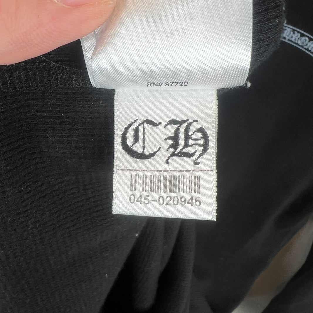 Chrome Hearts Black Scroll Logo Thermal Shirt