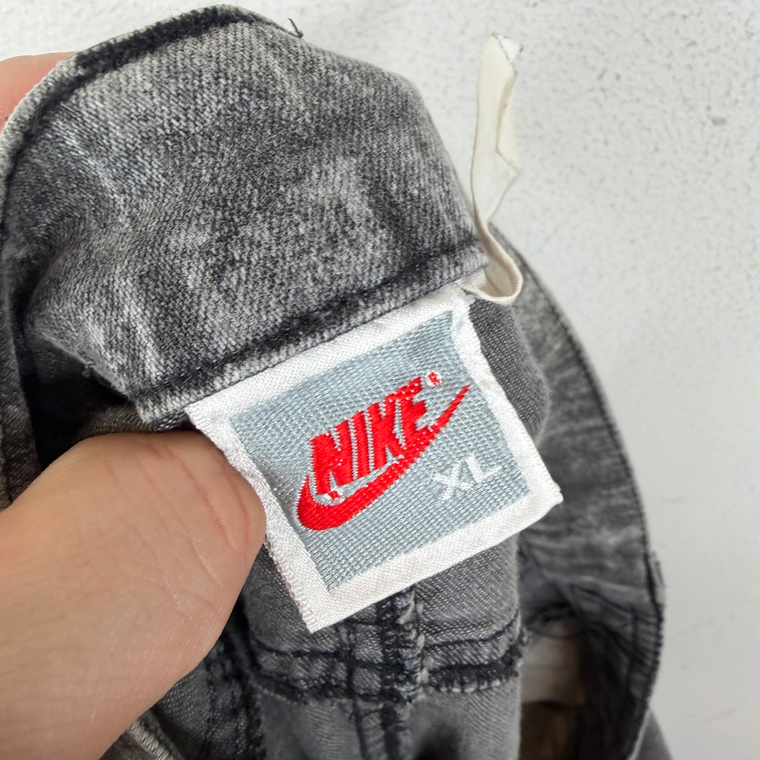 Nike Vintage Charcoal Acid Wash Shorts
