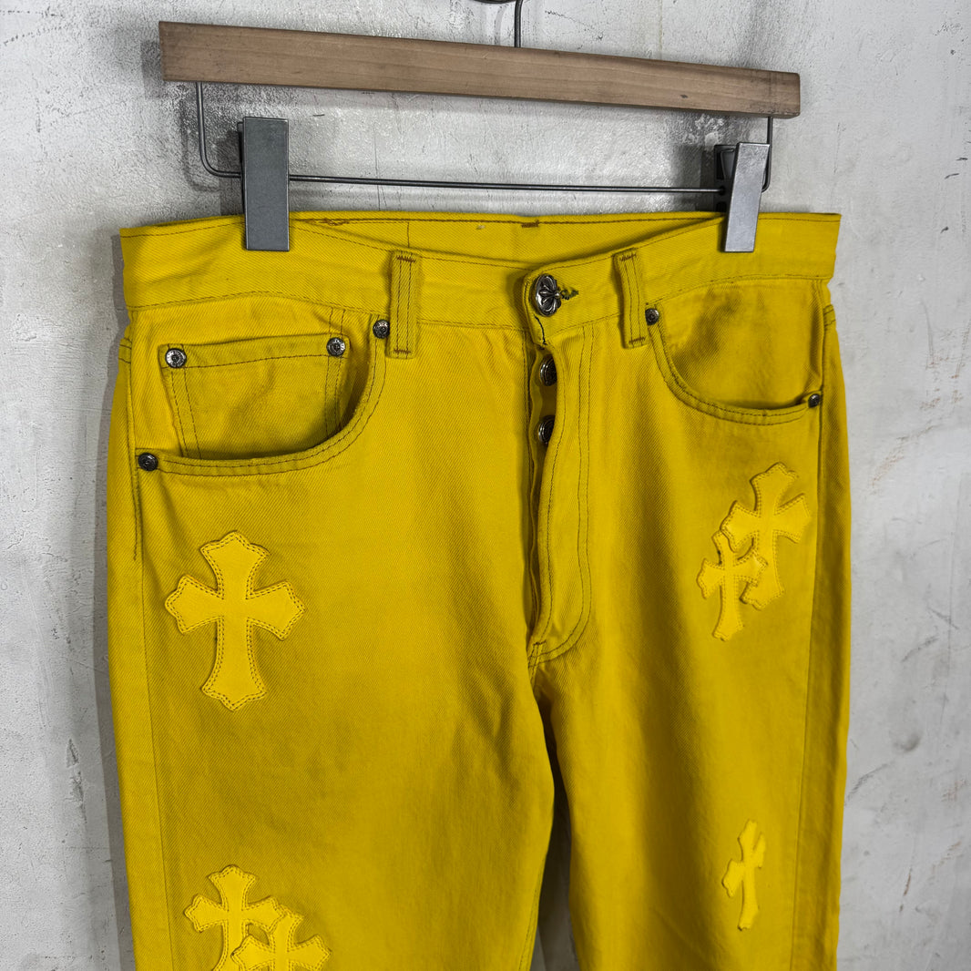 Chrome Hearts x Levis Yellow Patch Jeans