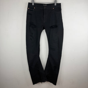 Balenciaga Italian Distressed Boot Cut Jeans