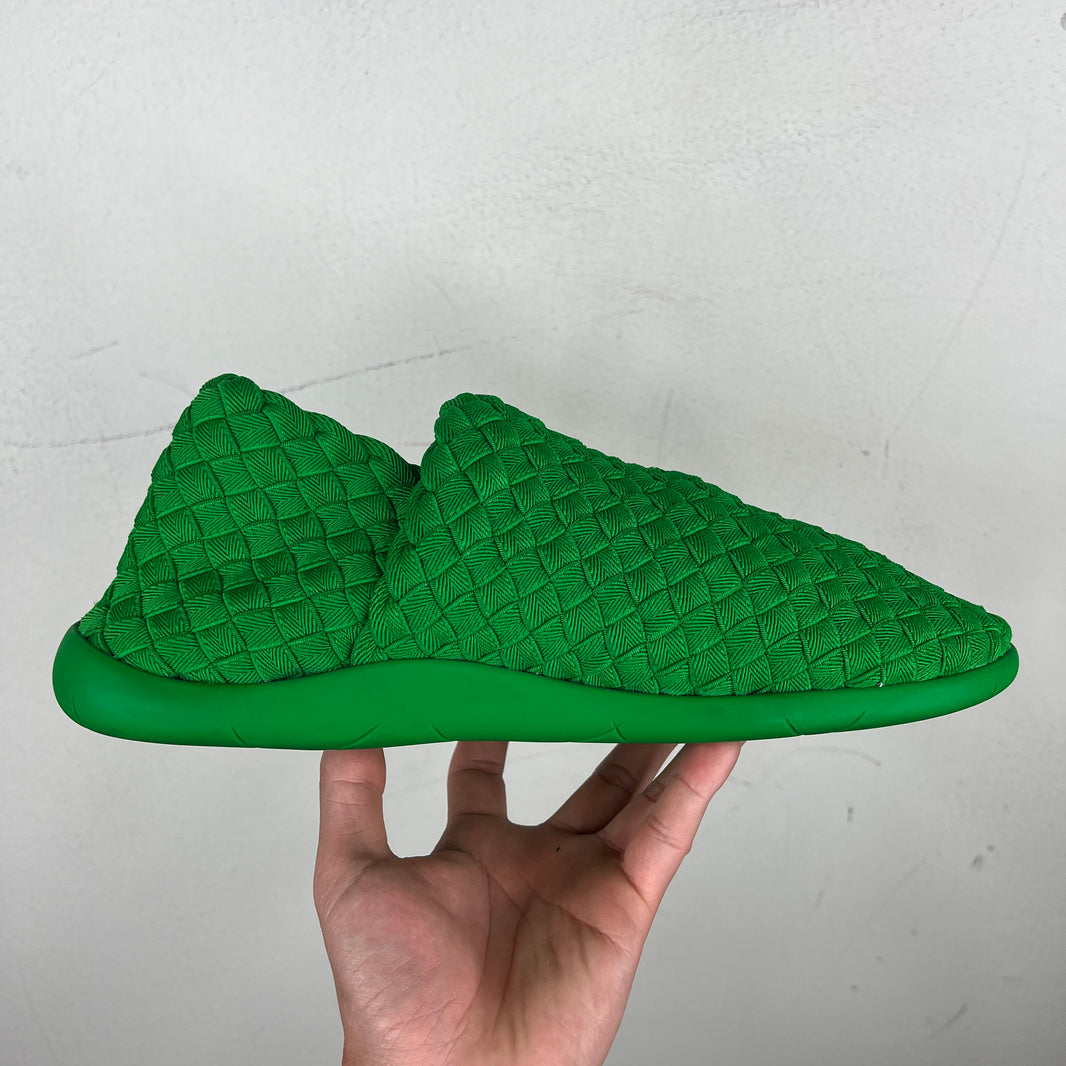 Bottega Veneta Green Plat Grass Slip On Sneakers