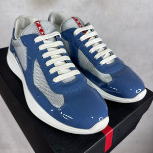 Prada Slate Blue Patent America Cups