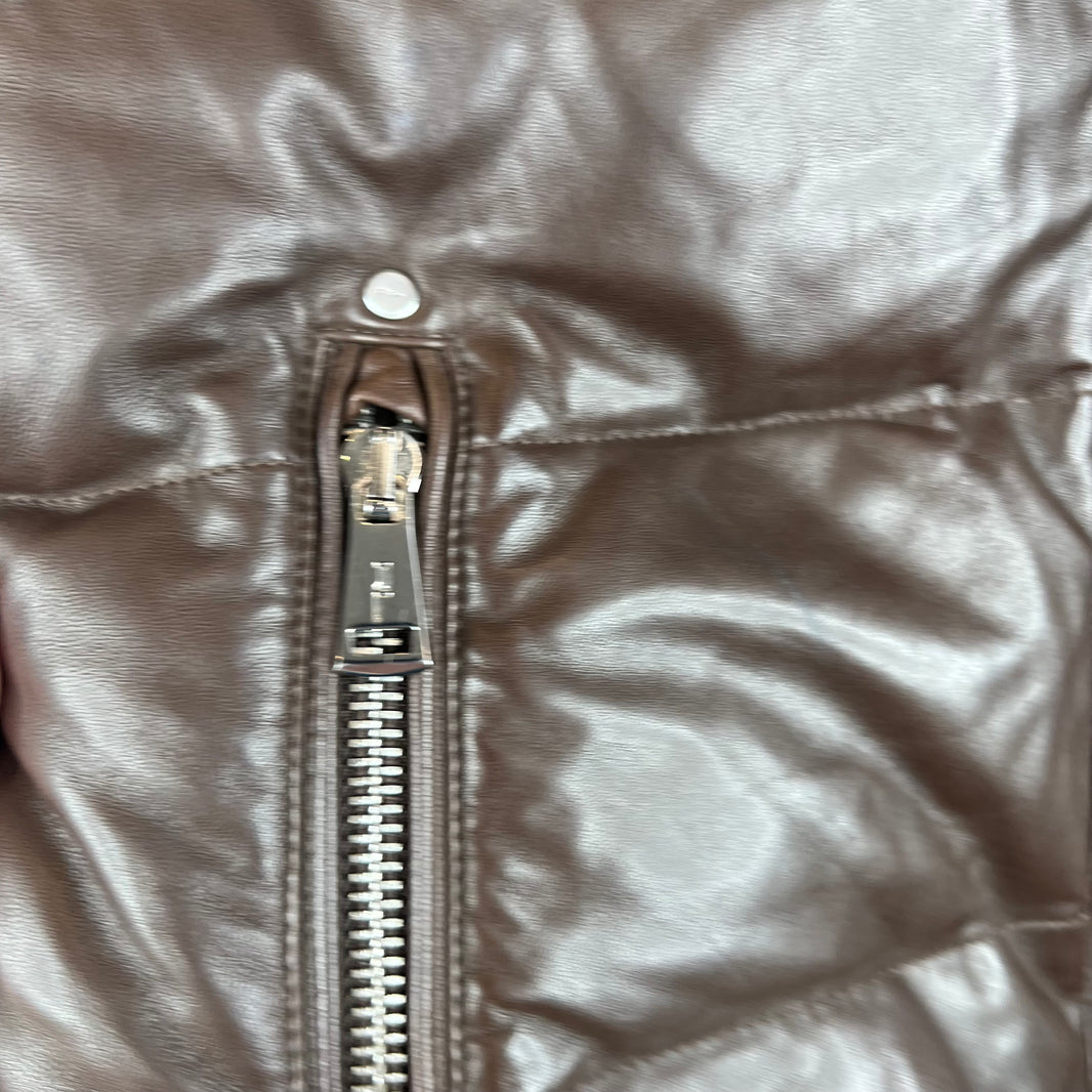 Ralph Lauren Lambskin Leather Puffer Vest