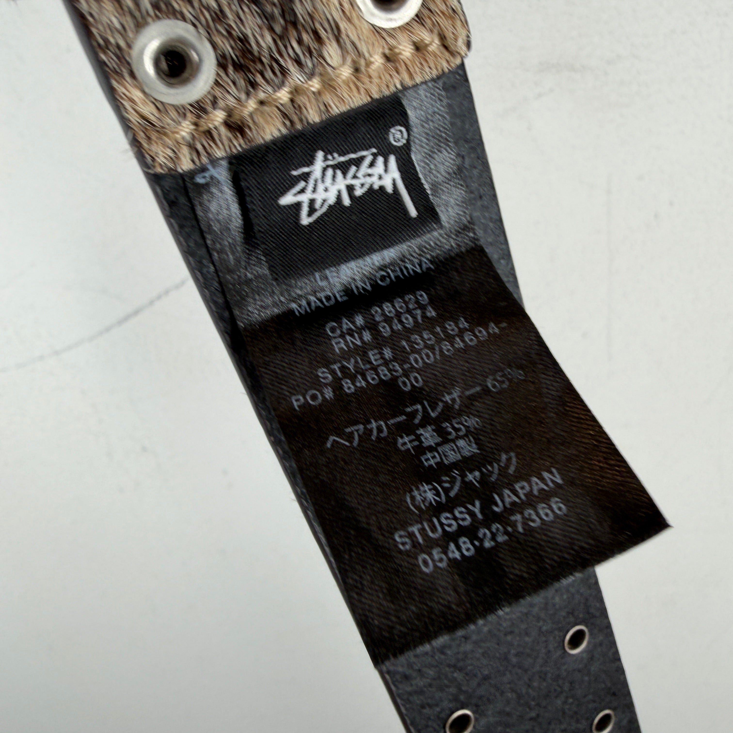 Stussy Fur Studded Belt – www.Lukes.store