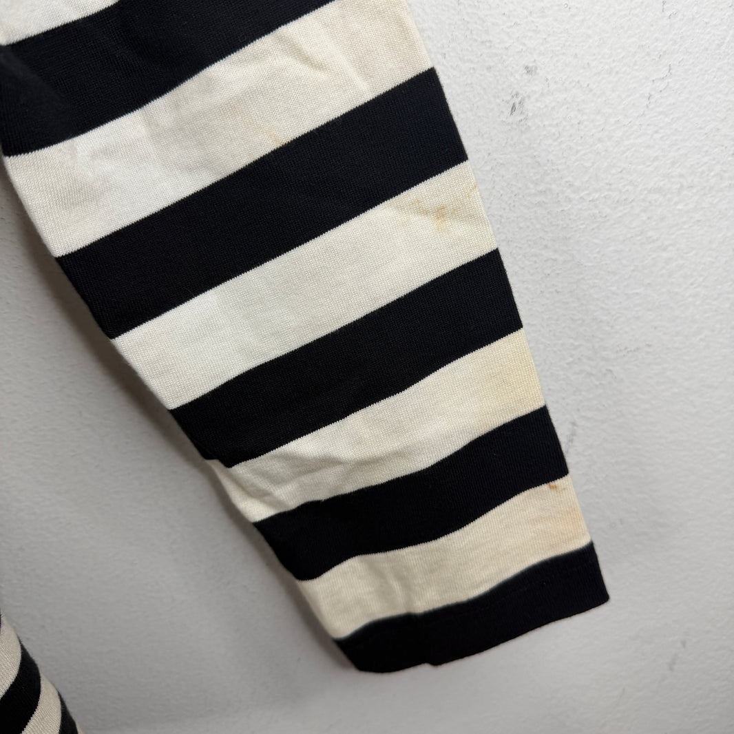 Off White Striped Frame Of Mind LS Shir