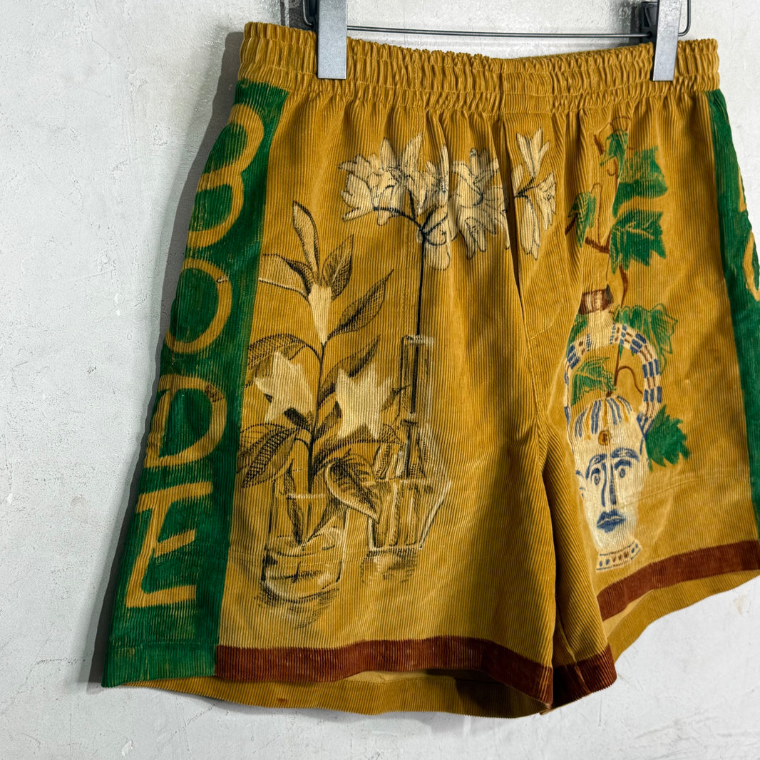 Bode Lemon Cord Shorts
