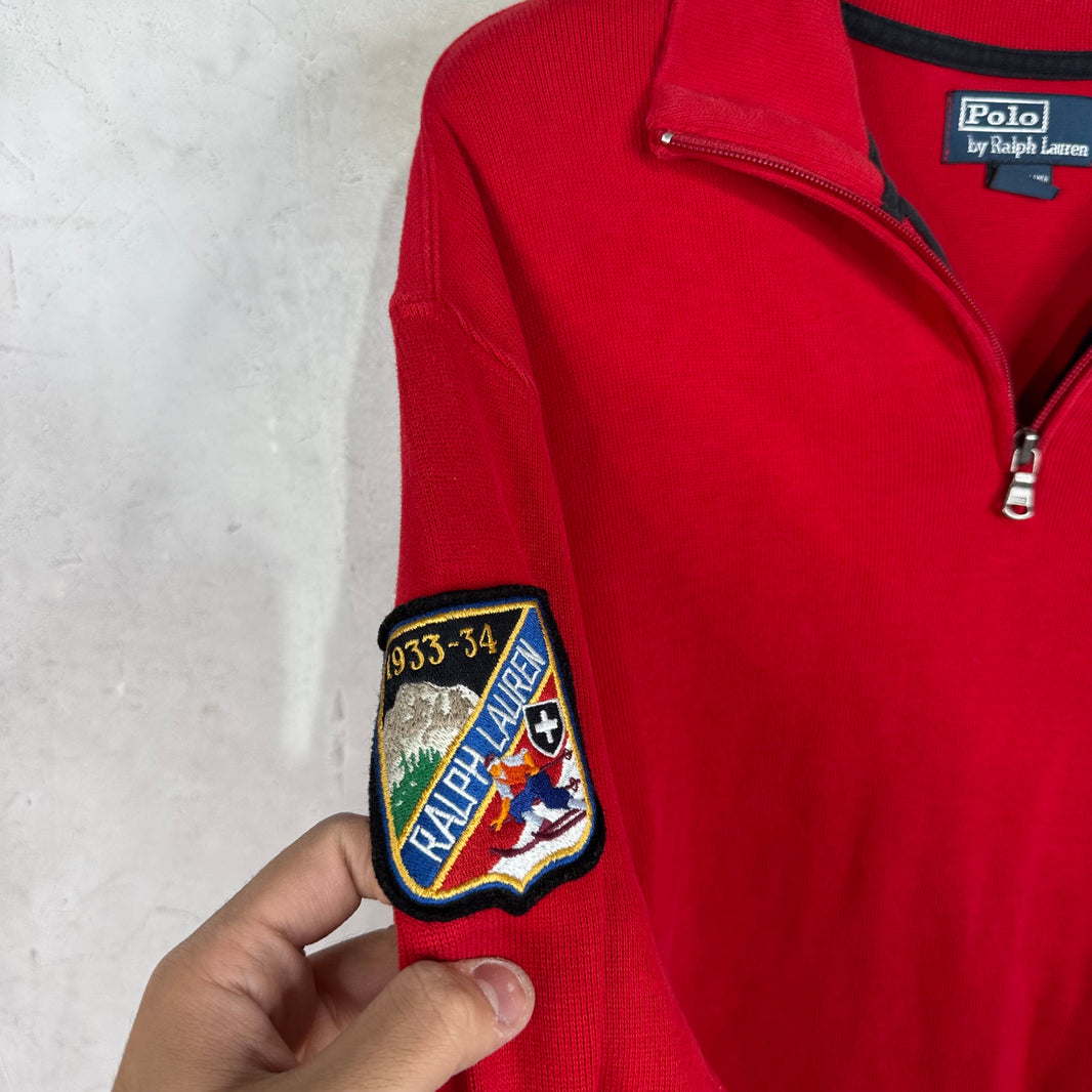 Ralph Lauren Big Pony Ski Patch 1/4 Zip Sweatshirt