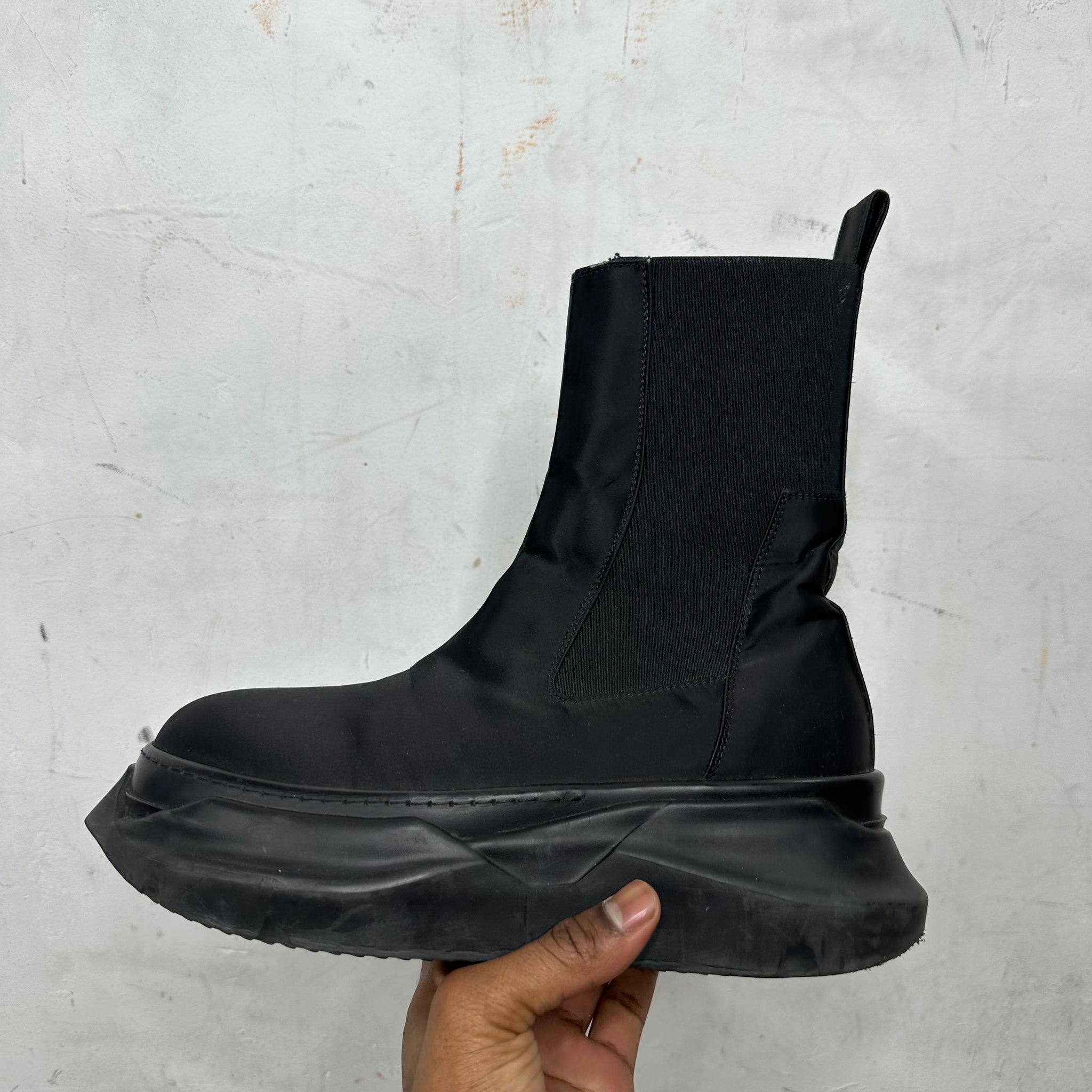 Rick Owens Black Abstract Boot