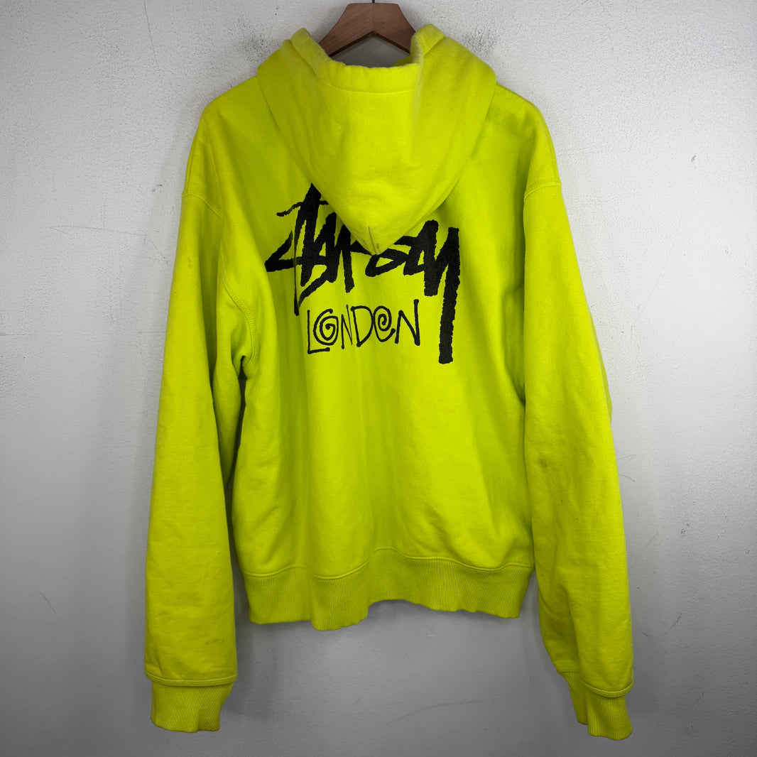 Stussy London Neon Zip Up Hoodie