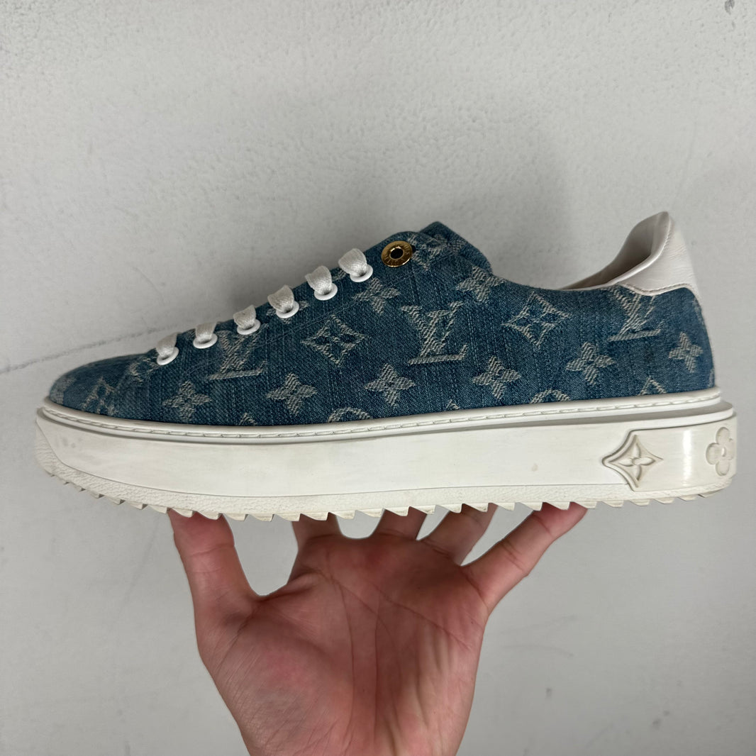 Louis Vuitton Blue Denim Monogram Sneakers