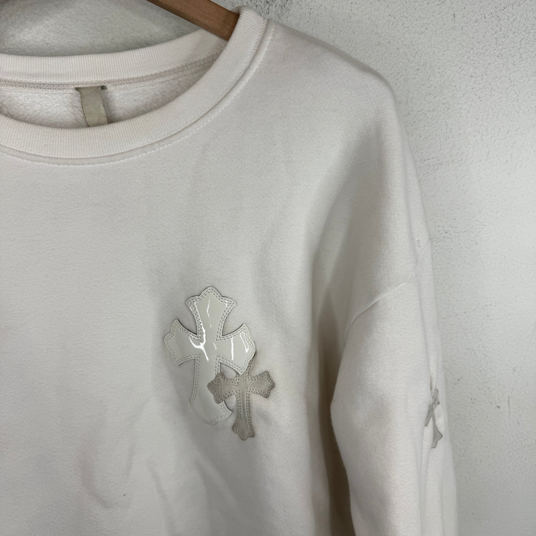 Chrome Hearts White 22 Patch Sweater
