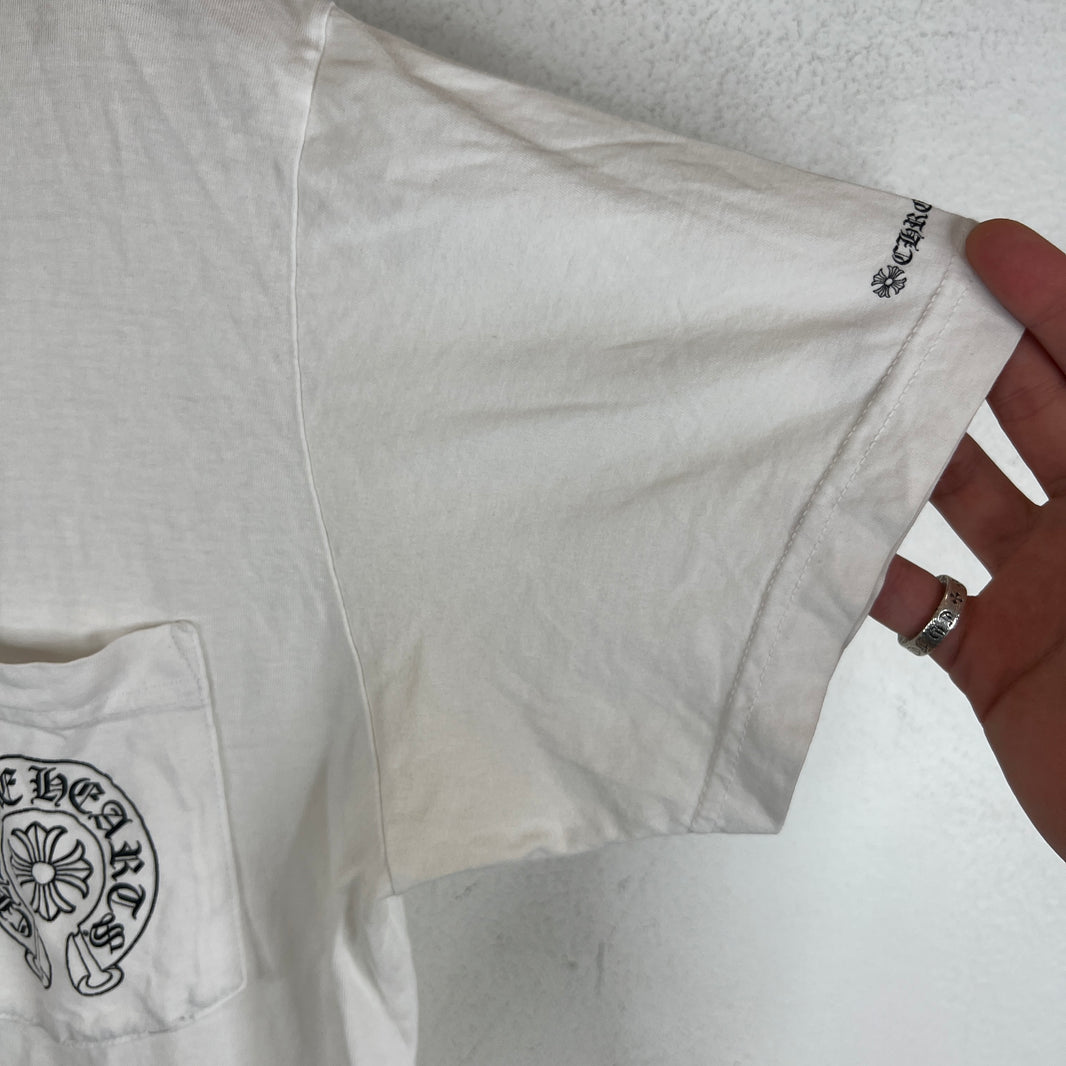 Chrome Hearts White Horseshoe T-Shirt