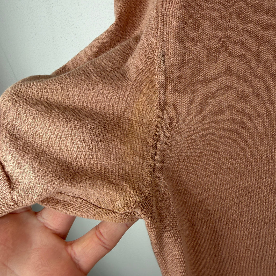 Margiela Pink Linen Polo T-Shirt