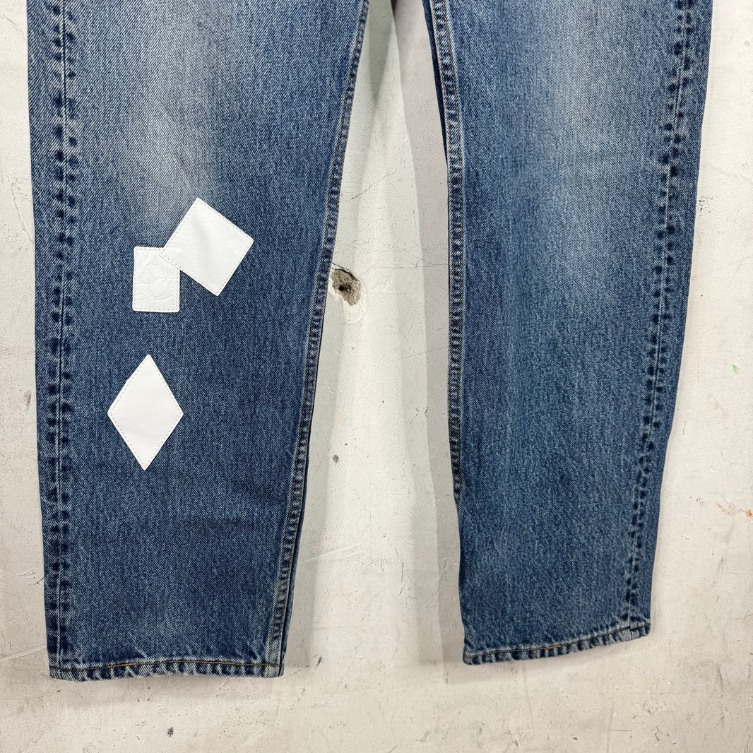 Stefan Cooke Patched Levi's Jeans
