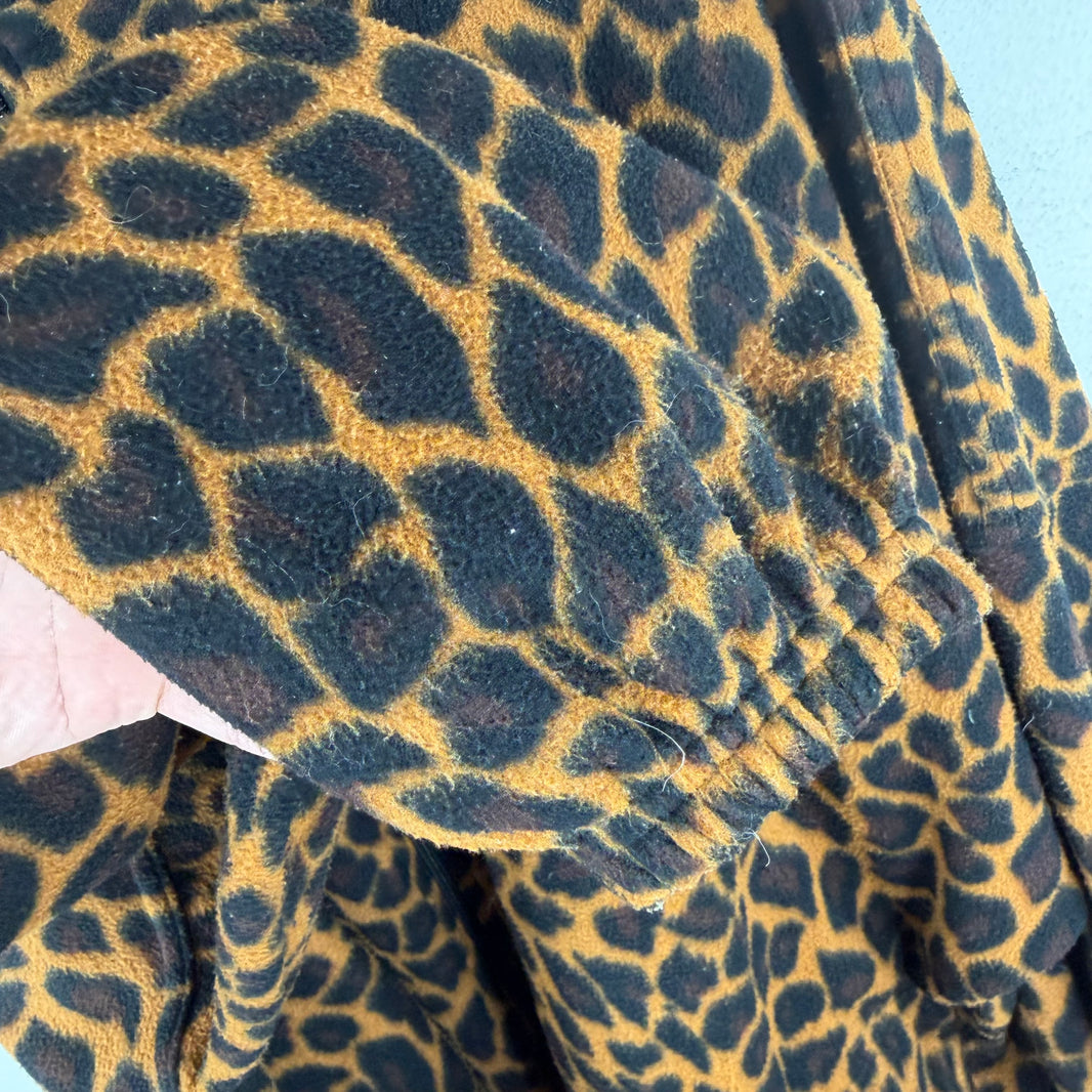 Balenciaga Leopard Hooded Fleece