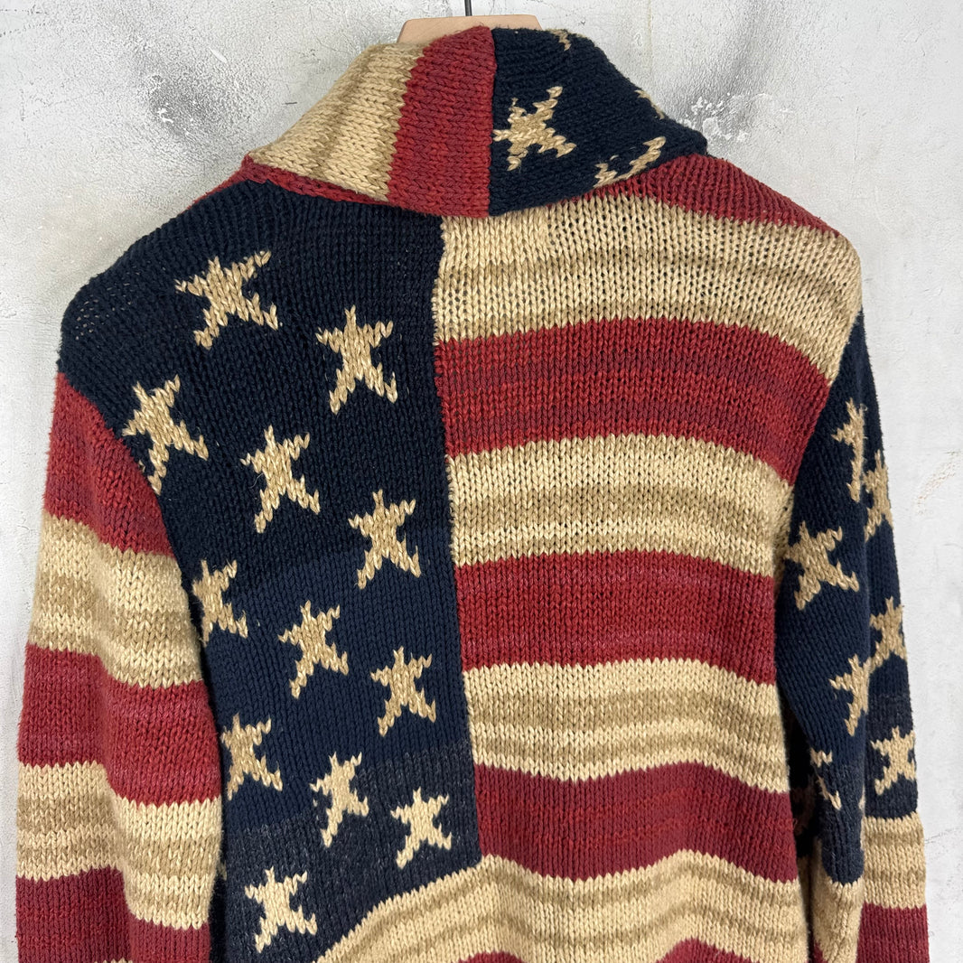 Ralph Lauren Denim & Supply American Flag Shawl Cardigan