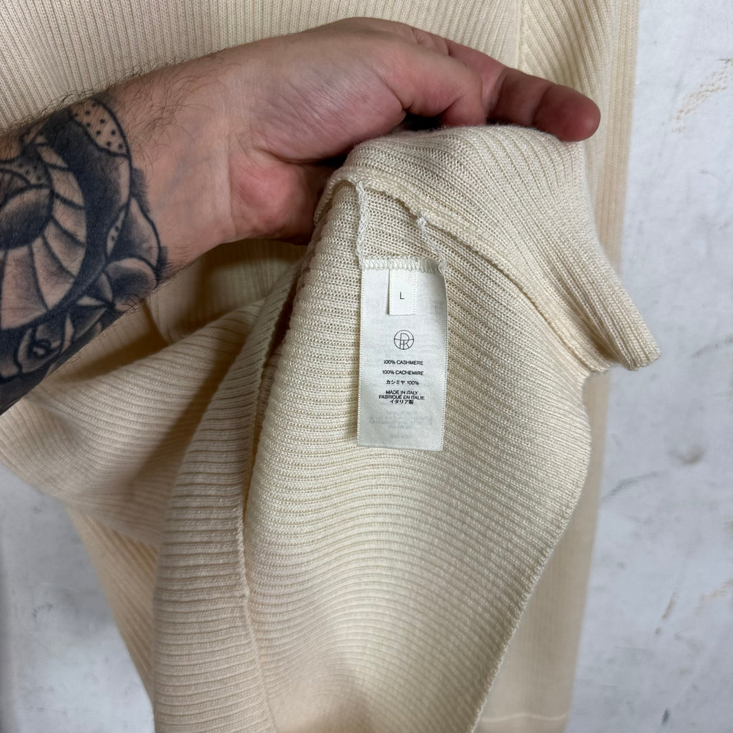 The Row Cream Cashmere Sweater