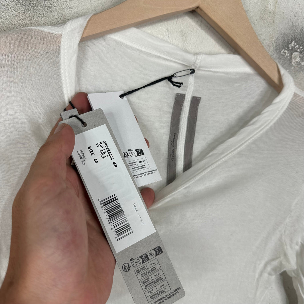 Rick Owens Concordians Sheer White L/S Shirt