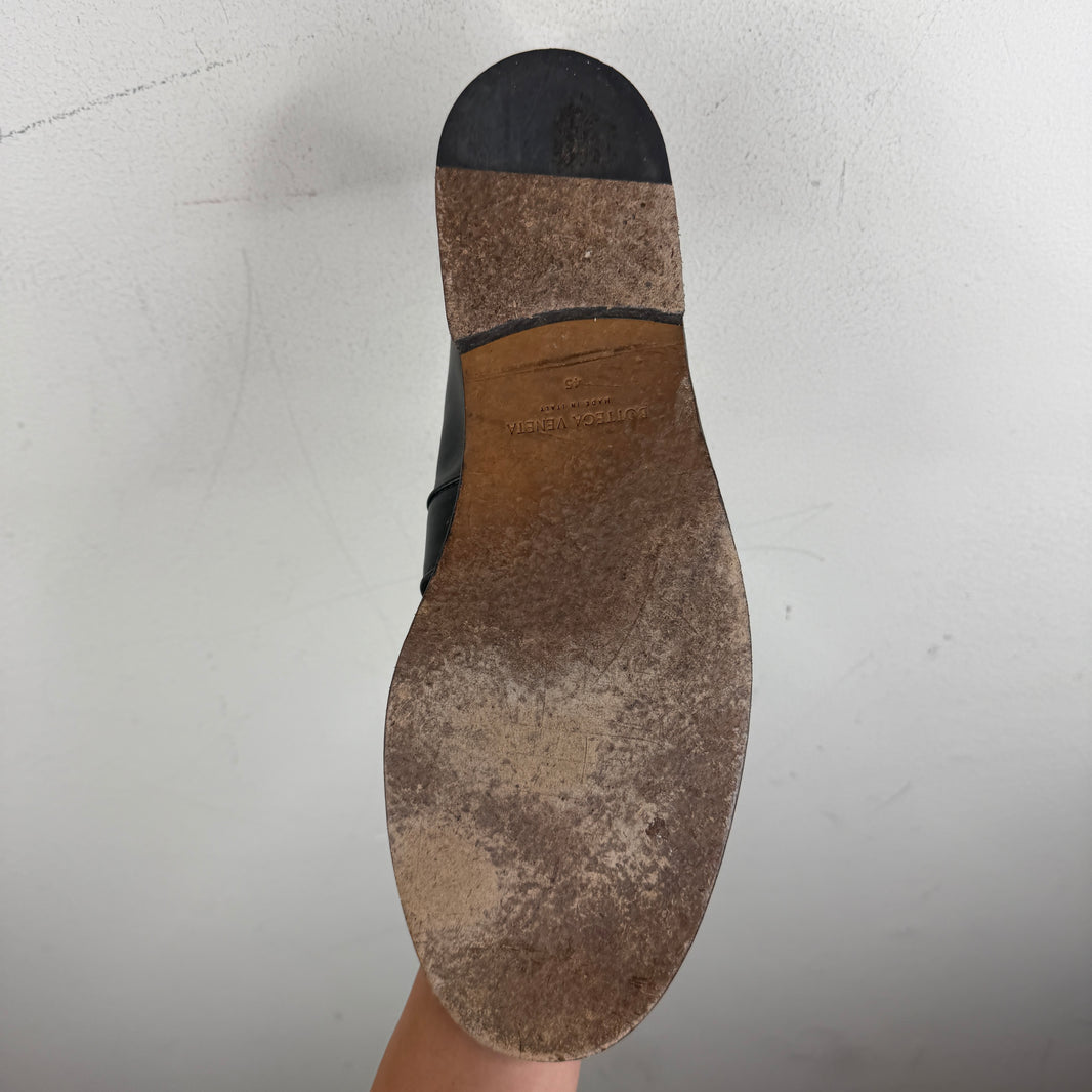 Bottega Veneta Green Astaire Loafers