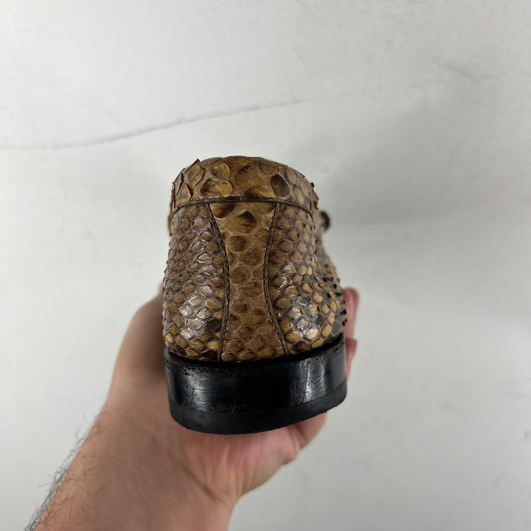 Celine Snake Skin Tassel Loafers