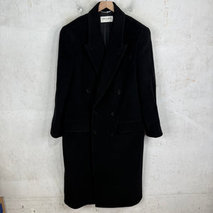 Saint Laurent Black Wool Trench Coat