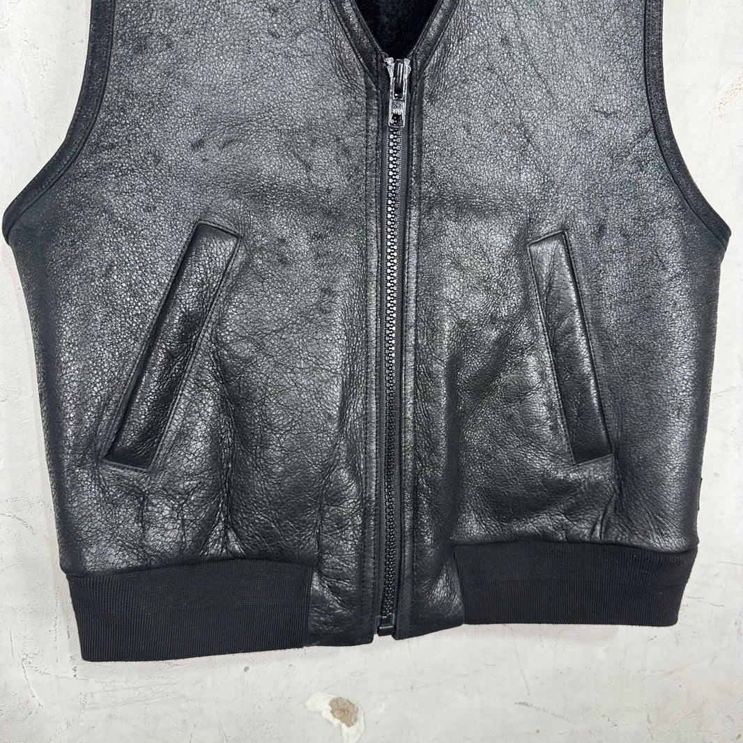 Stussy Leather Sherpa Vest