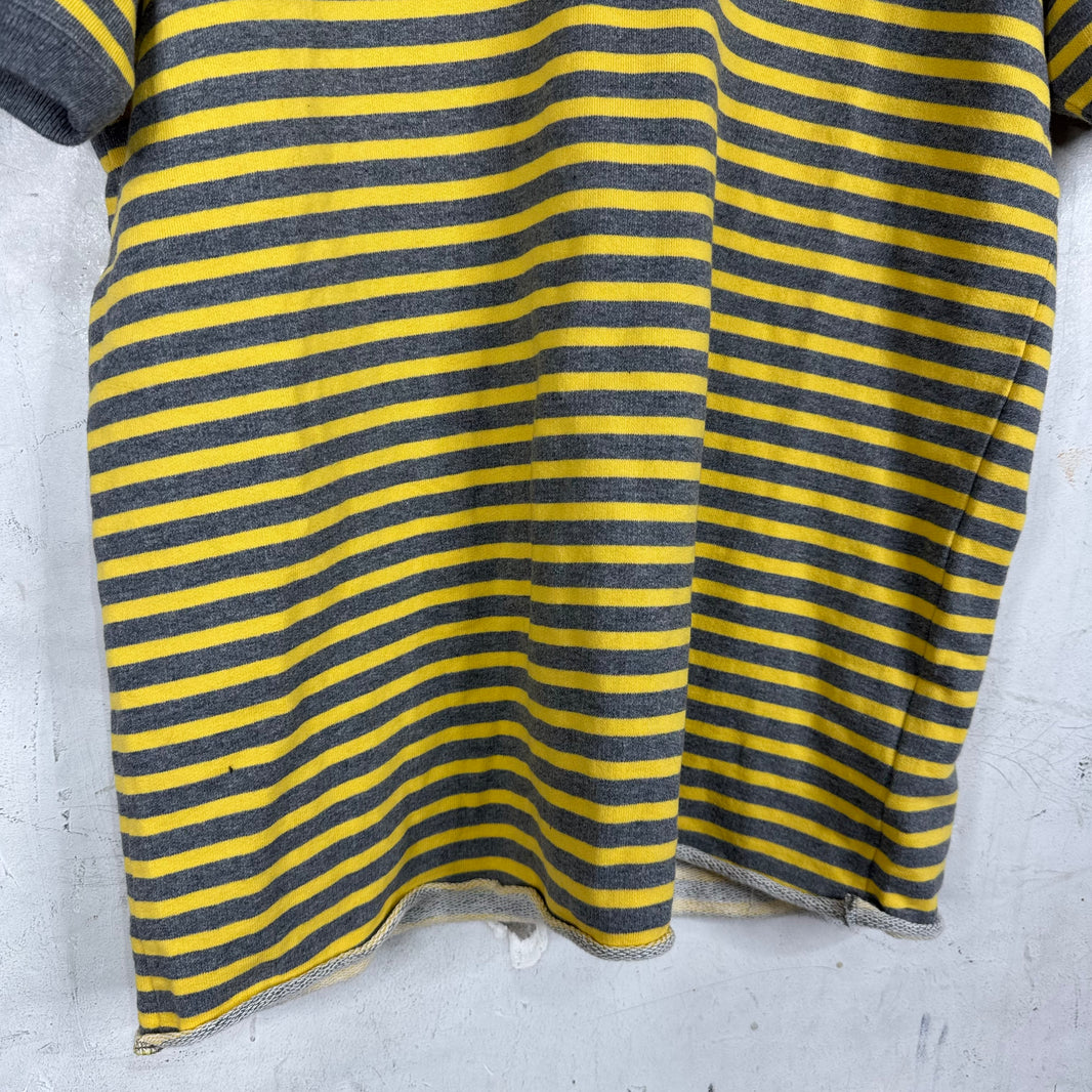 Junya Watanabe Yellow Striped Heavy Polo