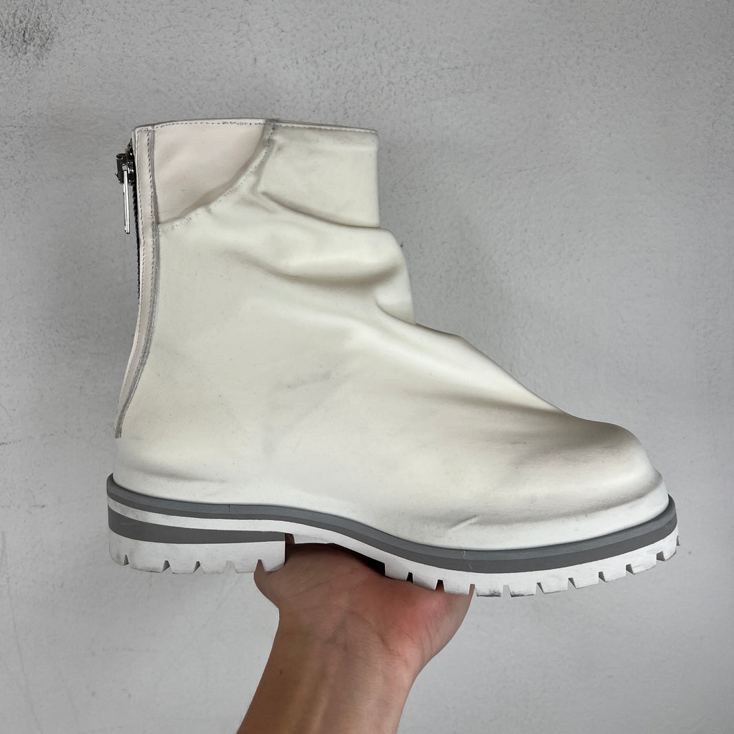 424 White Marathon Boots