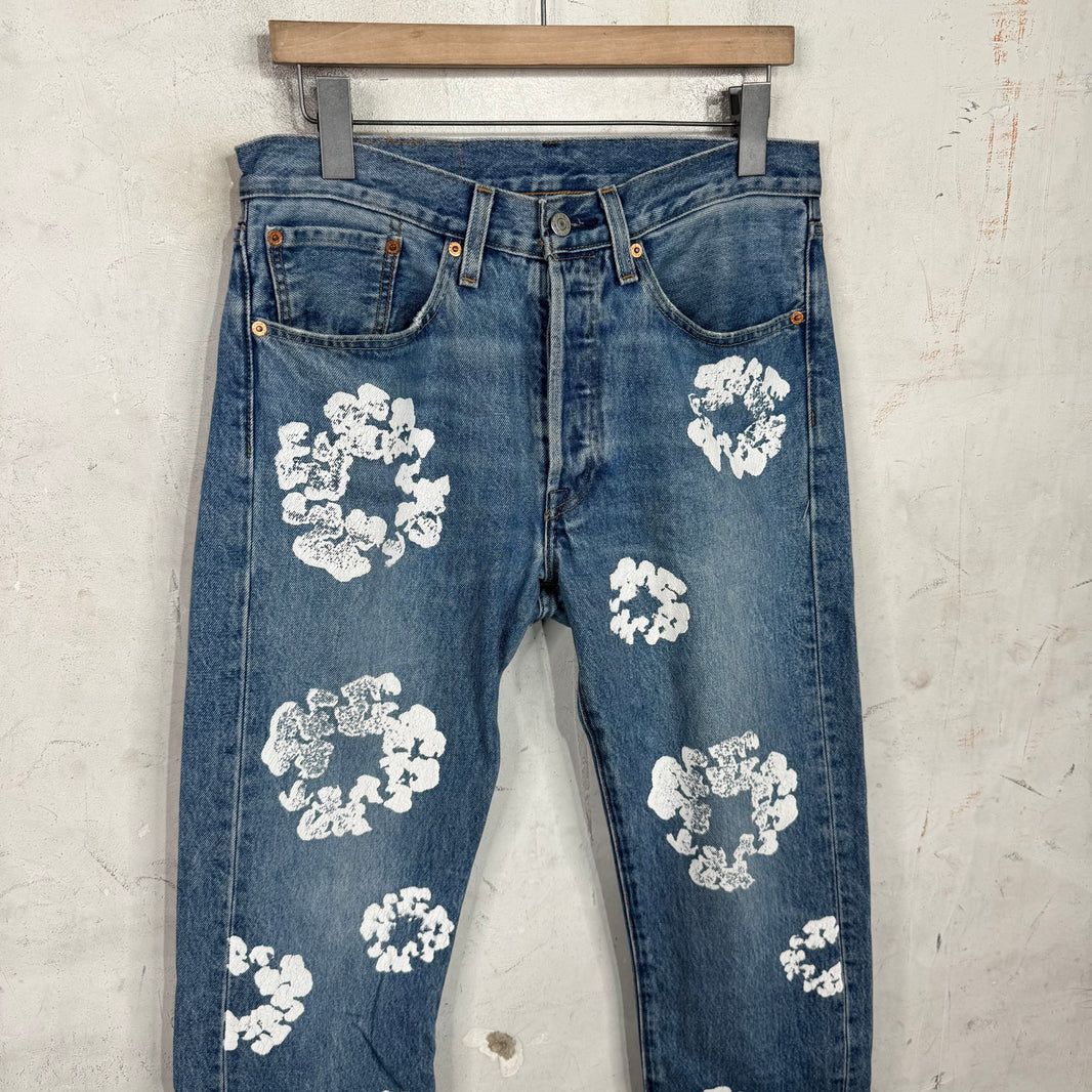 Levi’s x Denim Tears Wreath Jeans Medium Blue
