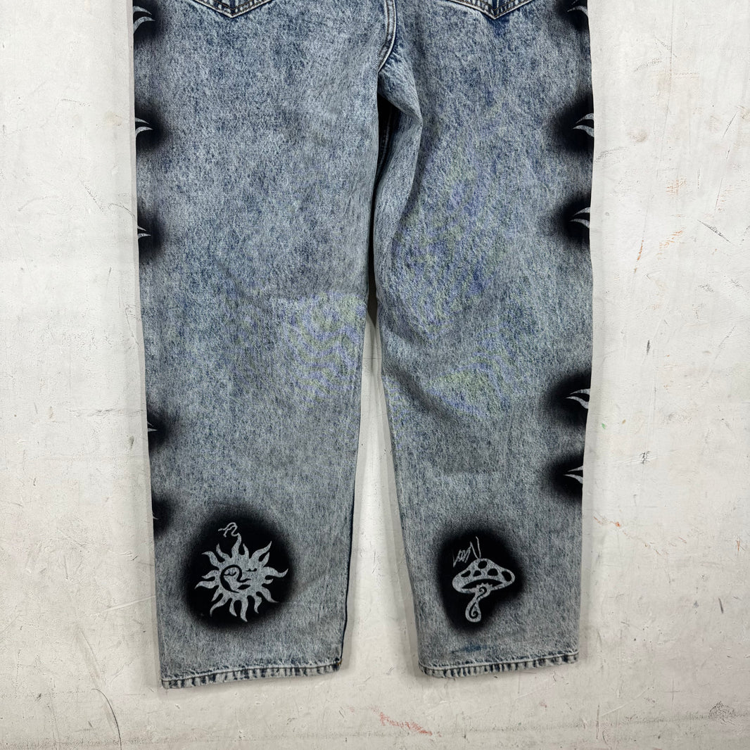Stussy x Dries Van Noten Stencil Jeans