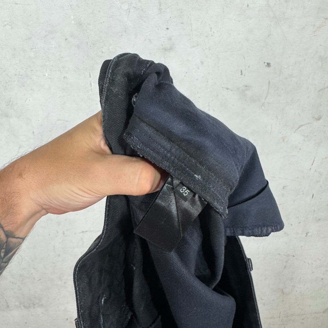 Balmain Waxed Biker Jeans