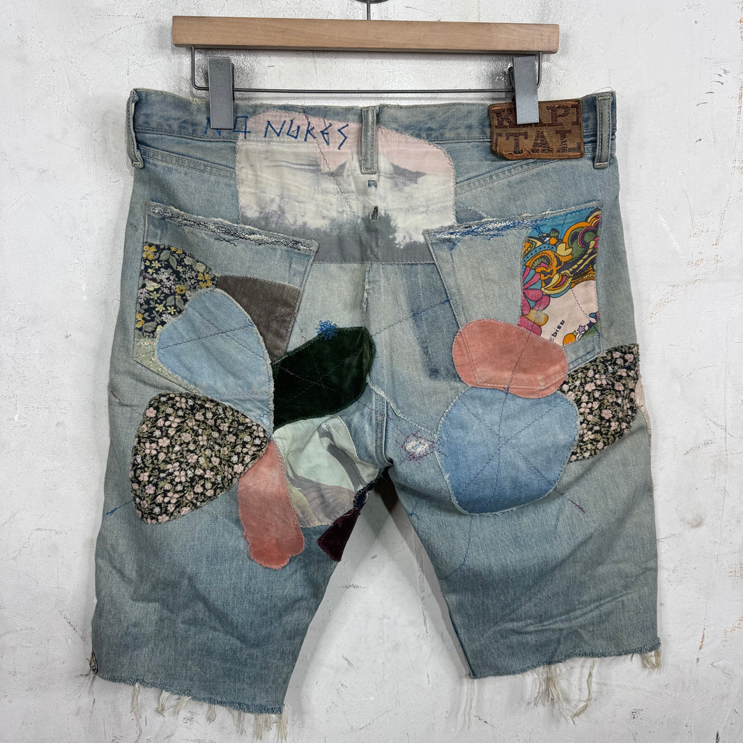 Kapital Patchwork Cutoff Jorts