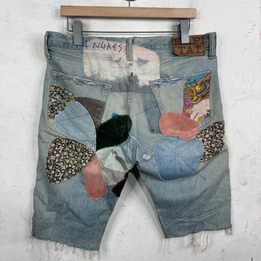 Kapital Patchwork Cutoff Jorts