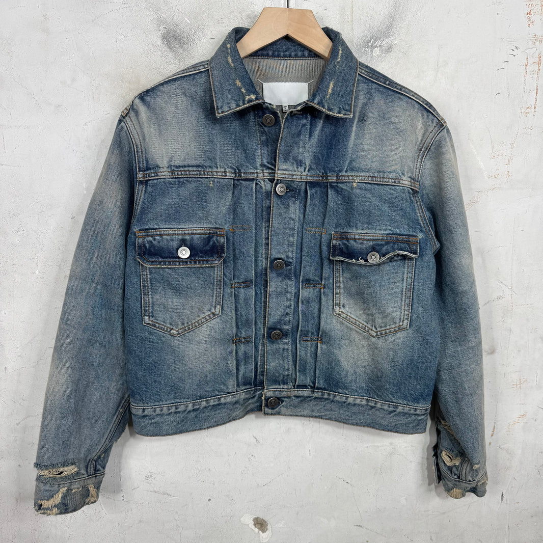 Margiela Lightwash Cropped Denim Jacket
