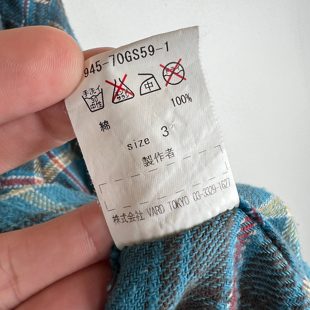 Blackmeans Teal Mandarin Collar Flannel