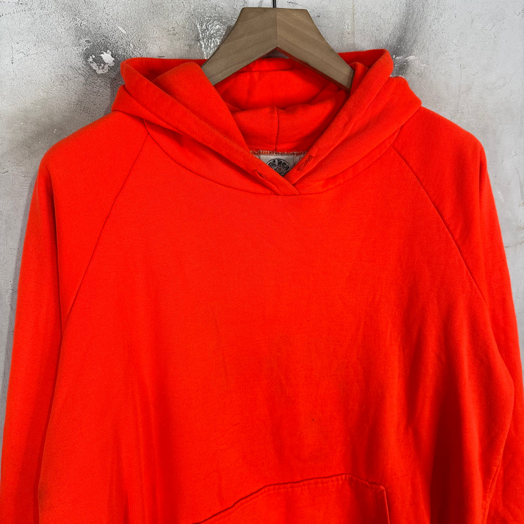 Chrome Hearts Orange Thermal Horseshoe Pullover Hoodie