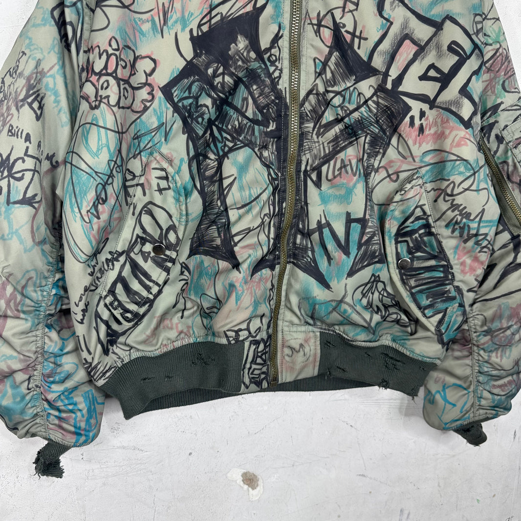 Mowalola Graffiti Bomber Jacket