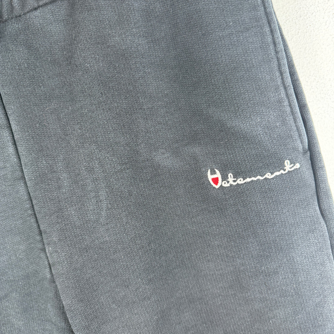 Vetements Champion Logo Black Sweatpants