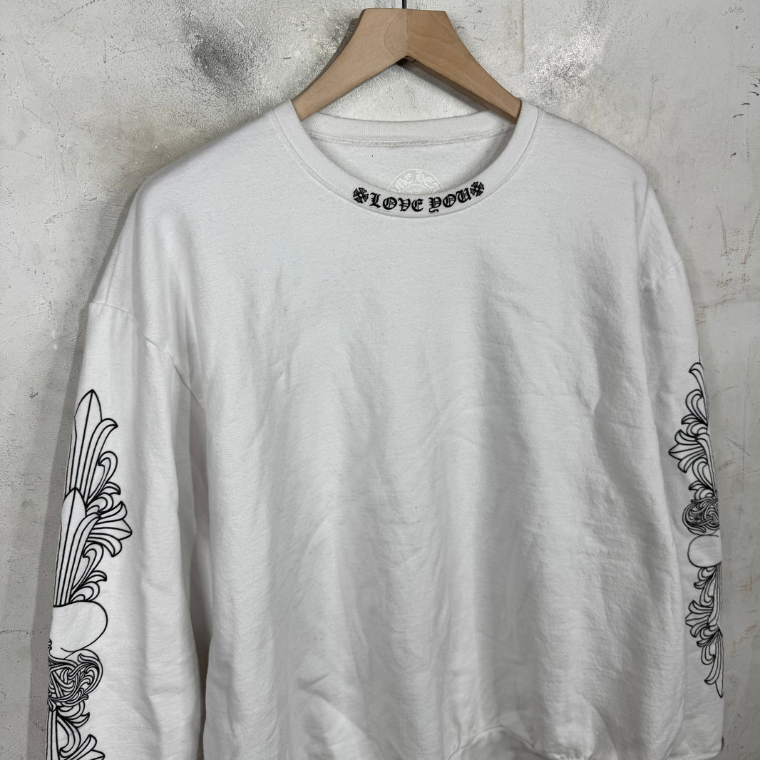 Chrome Hearts Love You Heart Crewneck
