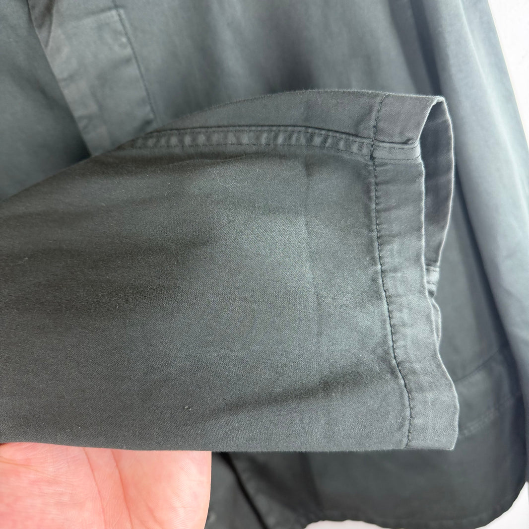 Lemaire Dark Green Button Up Chore Jacket