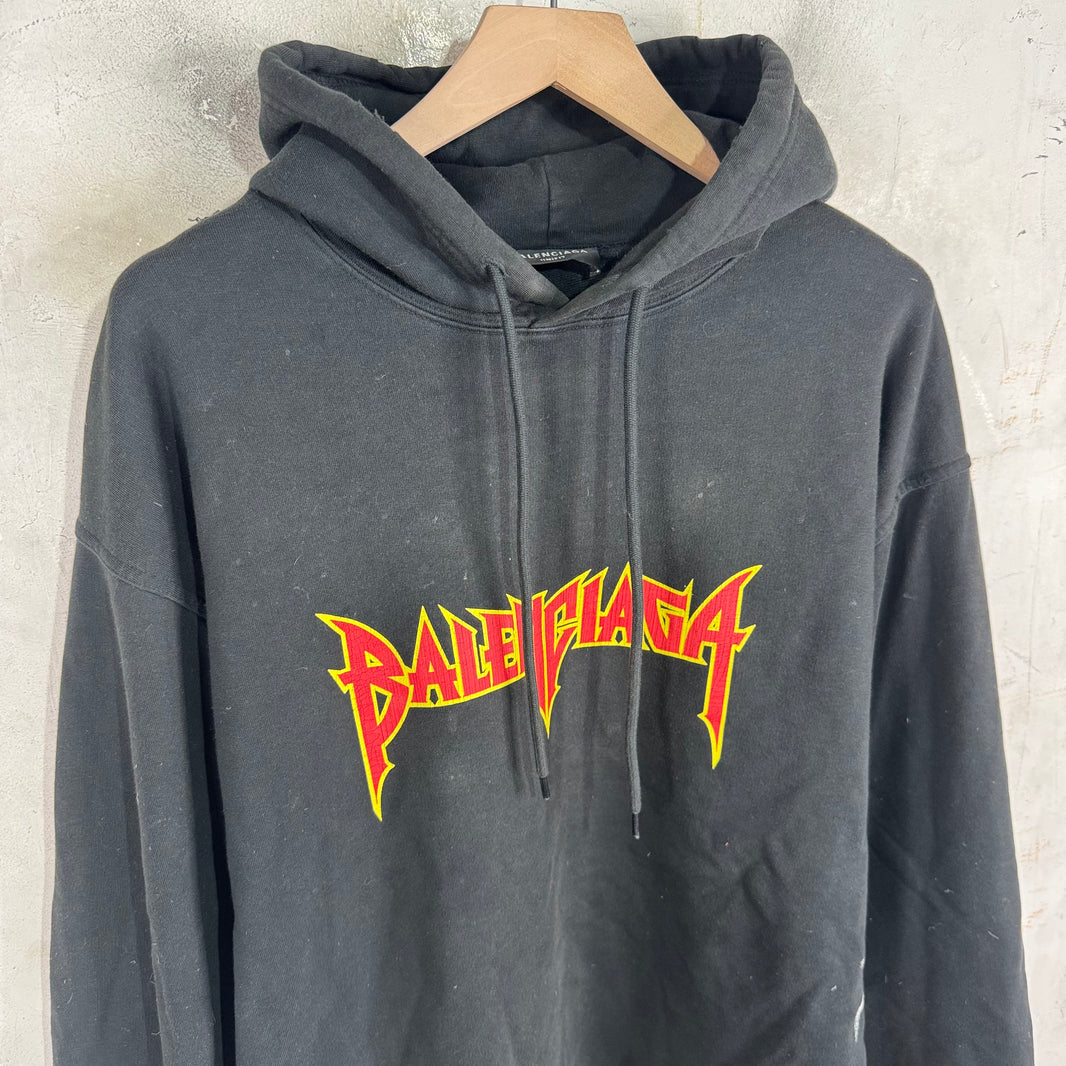 Balenciaga Metal Cropped Hoodie