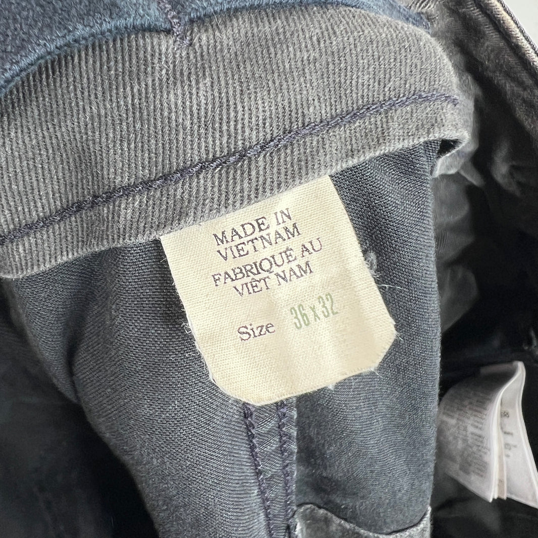 RRL Black Cargo Fatigue Pants