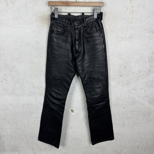 Chrome Hearts Heavy Leather Fleur Knee Pants