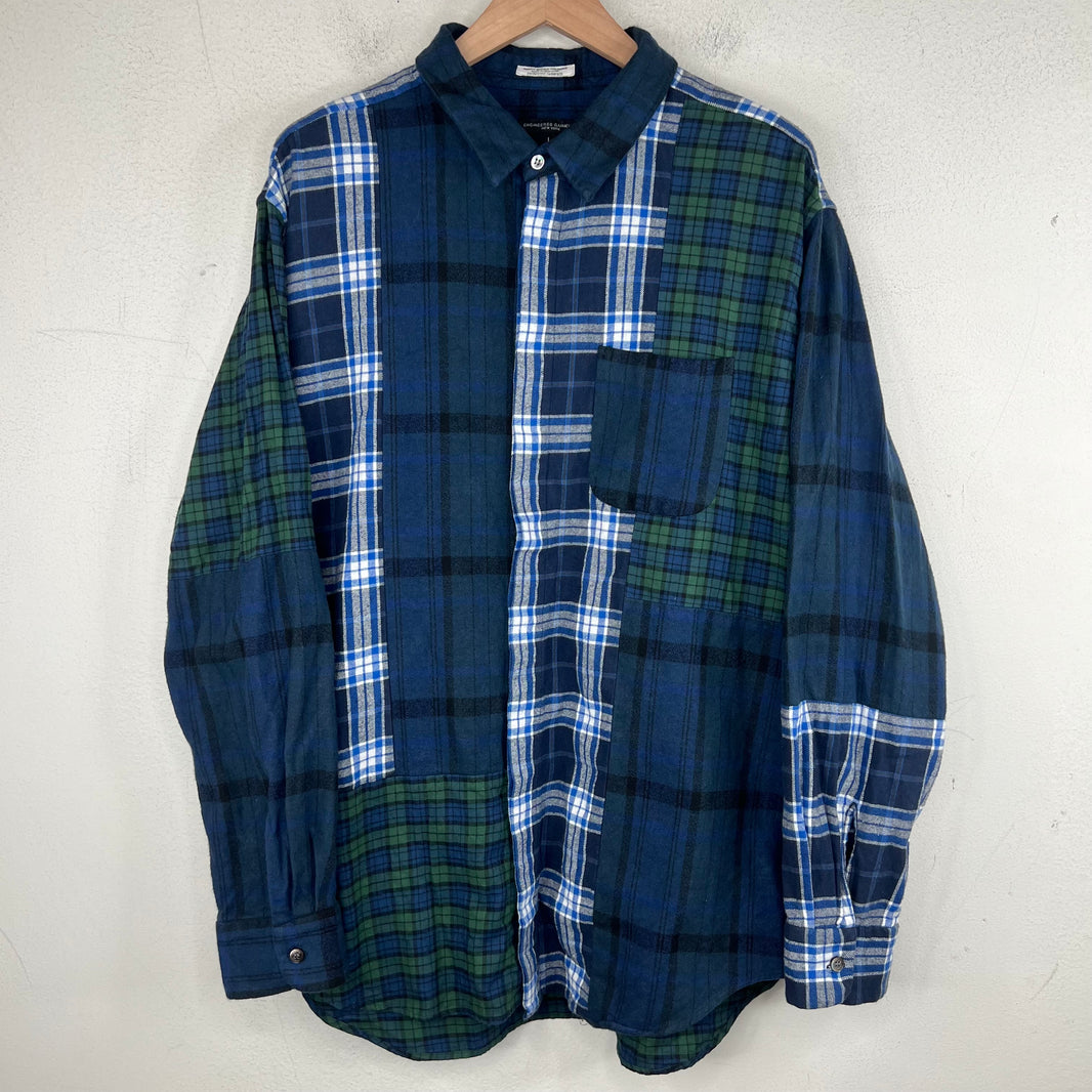 Engineered Garments Paneled Flannel Shirt
