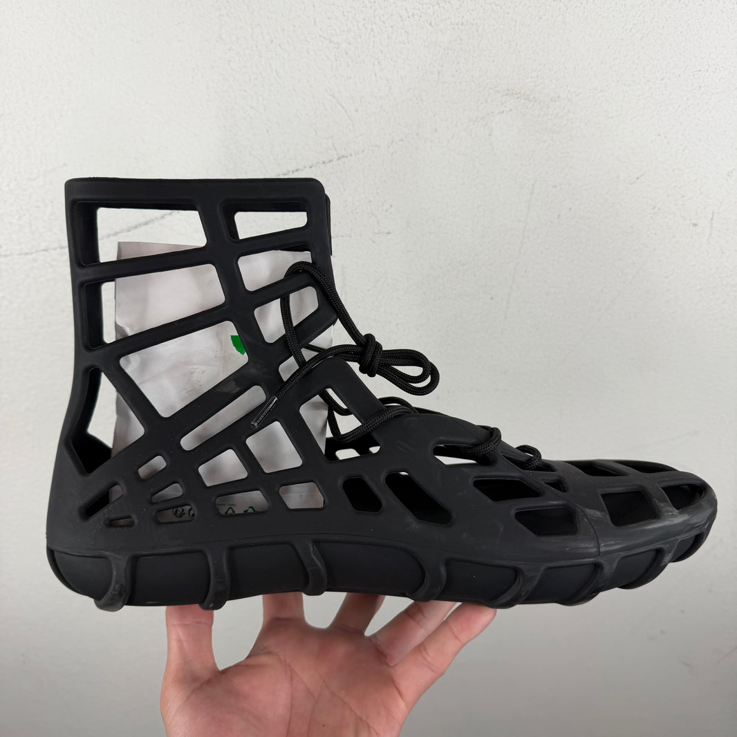 Bottega Veneta Black Atlas Sandals