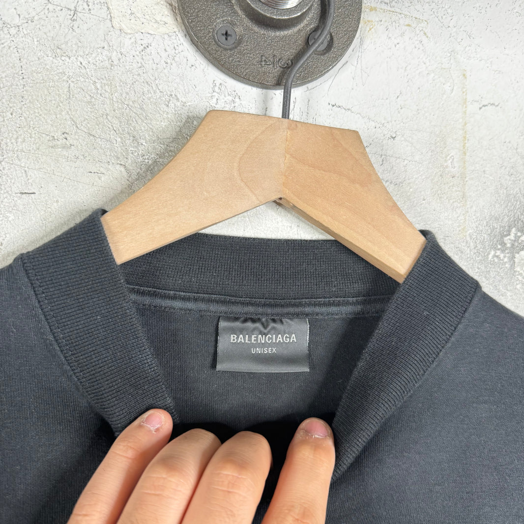 Balenciaga 3B Reflective Logo T-Shirt