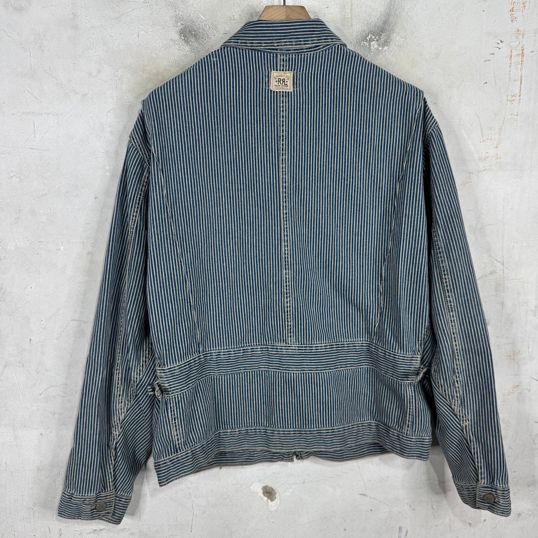 RRL Pinstriped Denim Work Jacket